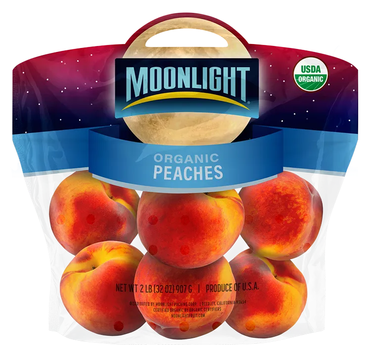 Moonlight Organic Peaches package