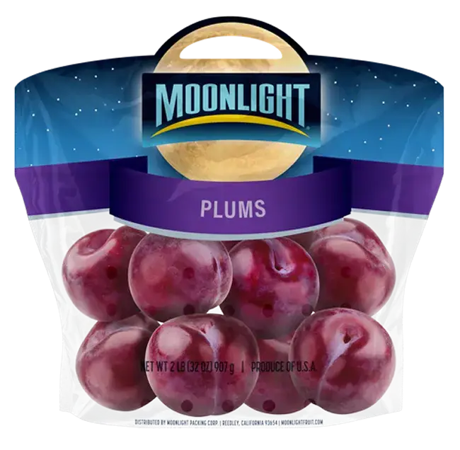 Moonlight Plums package design
